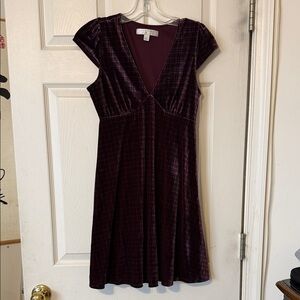 LC Lauren Conrad Burgundy Mini Dress